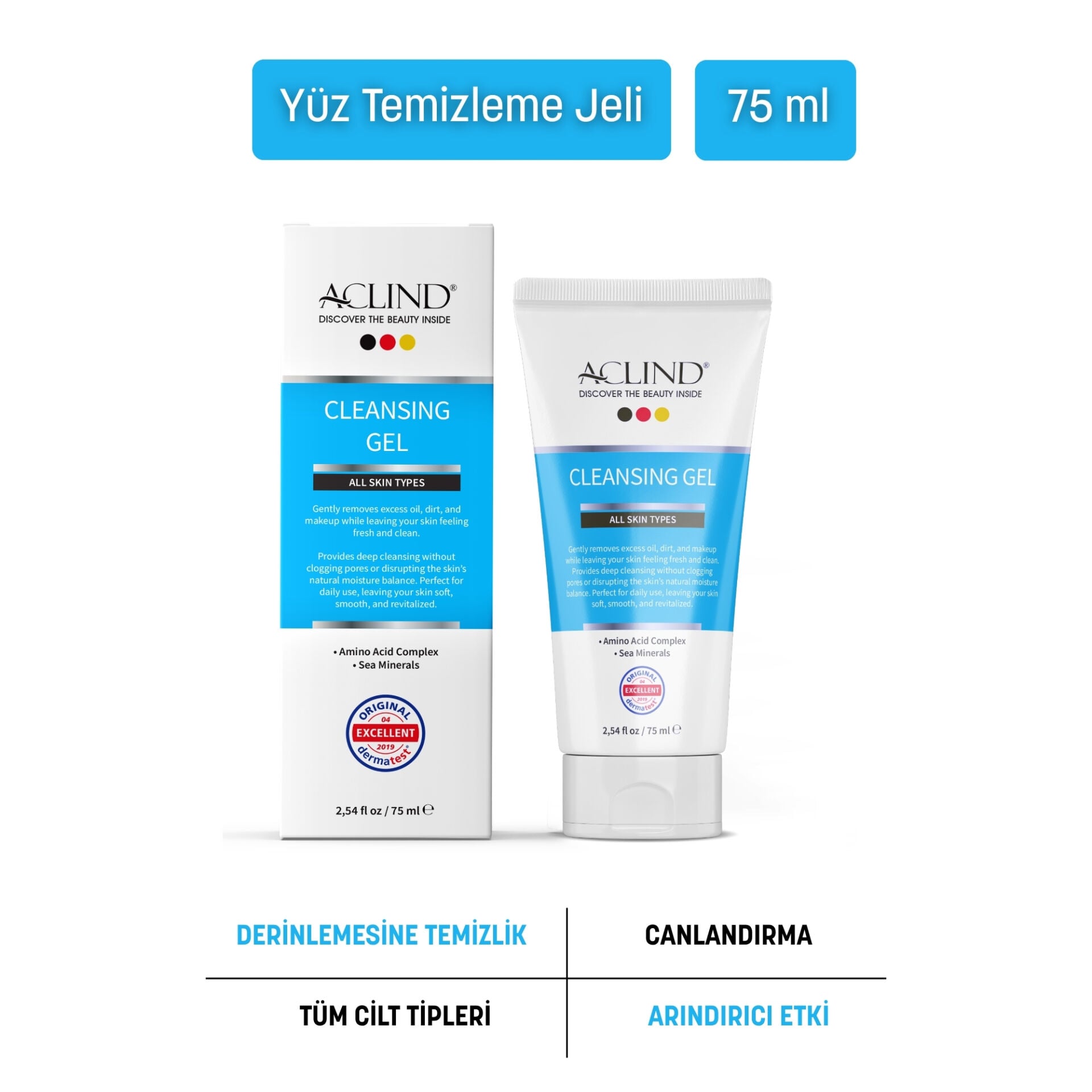 ACLIND® CLEANSING GEL 75 ml | Yüz Temizleme Jeli