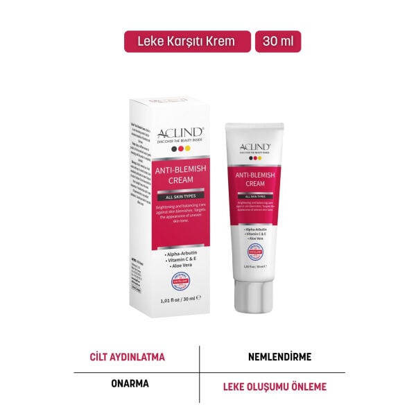 ACLIND® ANTI-BLEMISH CREAM / Leke Karşıtı Krem 30 ml