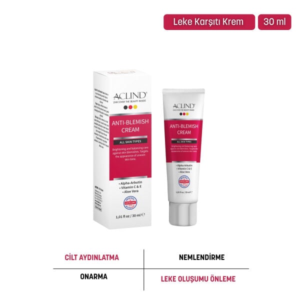 ACLIND® ANTI-AGING CREAM 30 ml / Kırışıklık ve Yaşlanma Karşıtı Krem