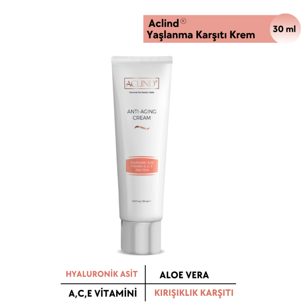 ACLIND® ANTI-AGING CREAM 30 ml / Kırışıklık ve Yaşlanma Karşıtı Krem