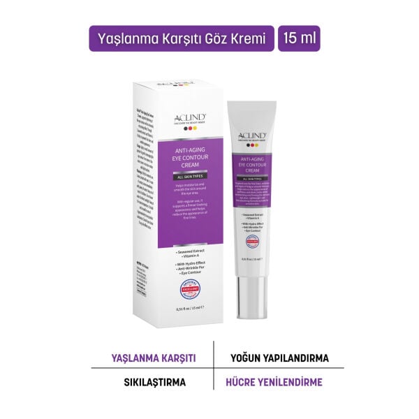 ACLIND® ANTI-AGING EYE CONTOUR CREAM 15 ml Yaşlanma Karşıtı Göz Kremi