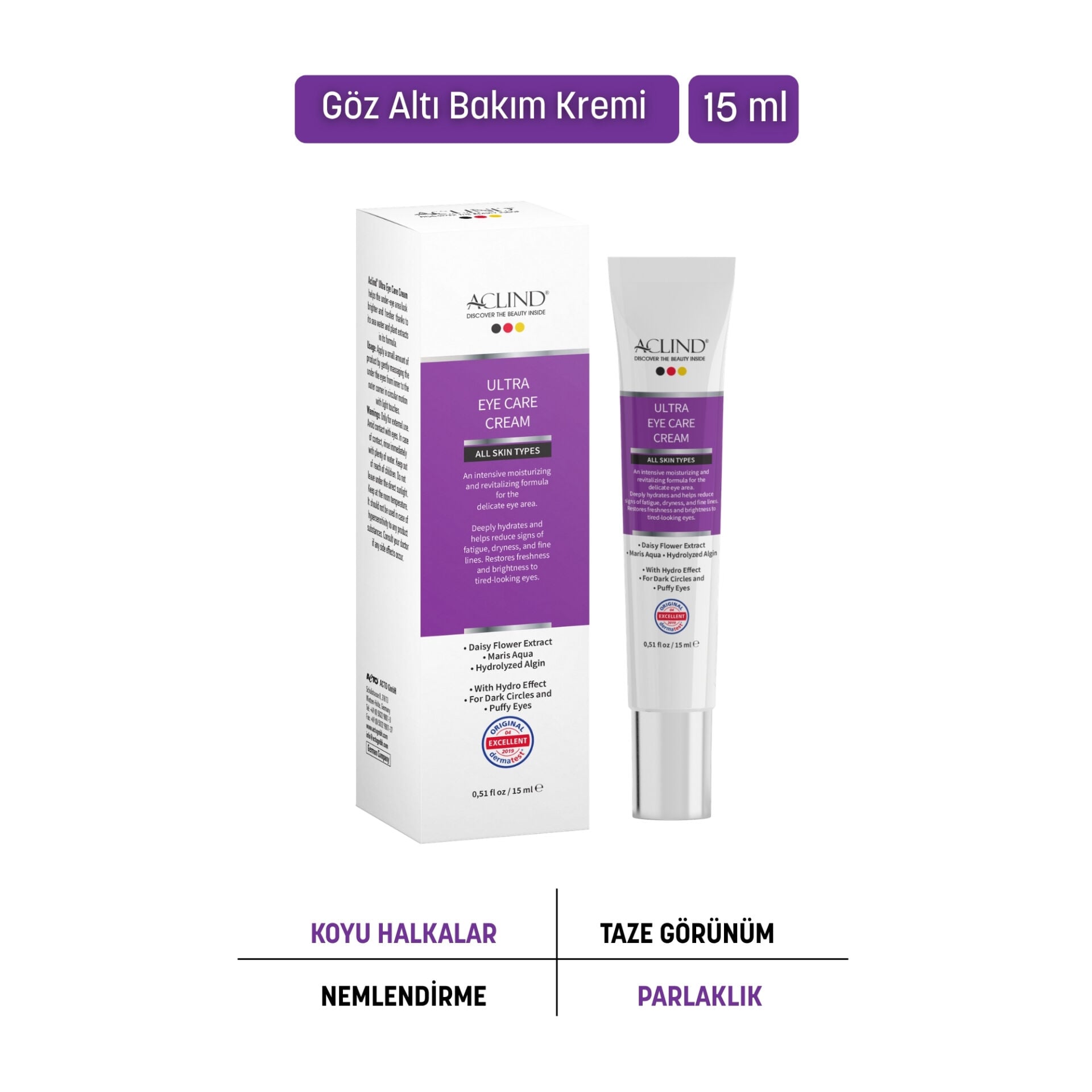 ACLIND® Ultra Eye Care Cream / Göz Altı Kremi 15 ml