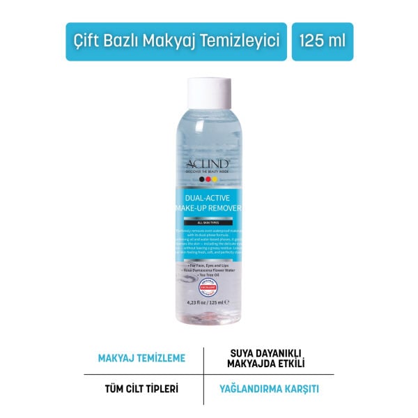 Aclind® Dual-Active Make-Up Remover | Çift Bazlı Makyaj Temizleyici