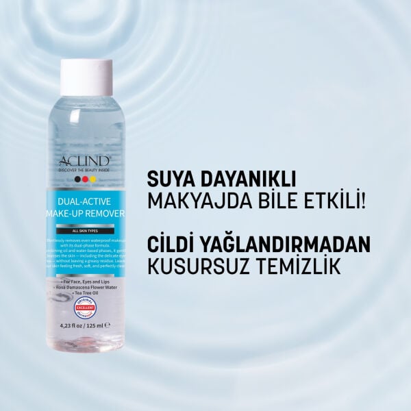 Aclind® Dual-Active Make-Up Remover | Çift Bazlı Makyaj Temizleyici
