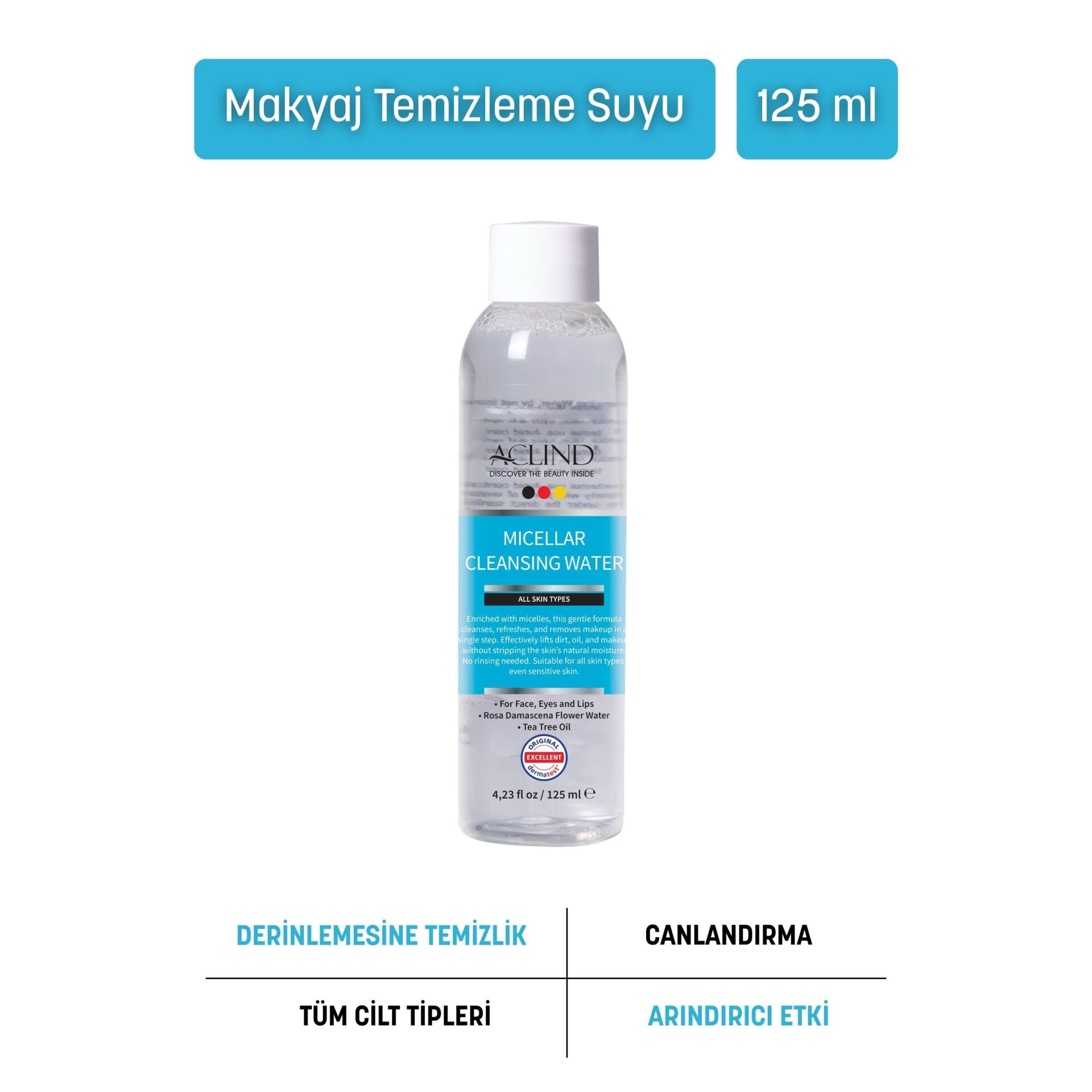 ACLIND® Micellar Cleansing Water / Makyaj Temizleme Suyu 125 ml