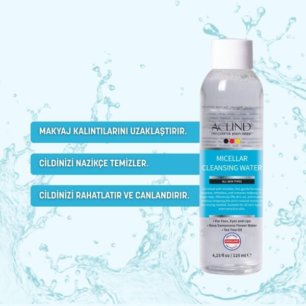 ACLIND® Micellar Cleansing Water / Makyaj Temizleme Suyu 125 ml