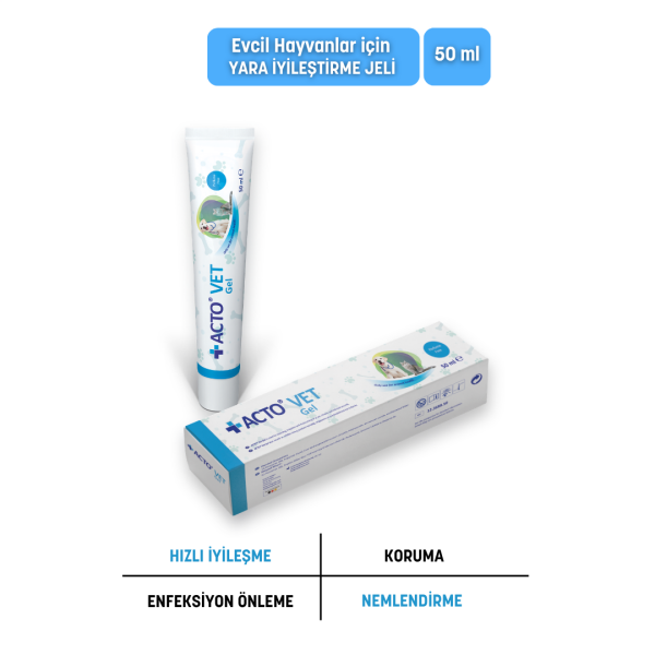 ACTO® VET GEL 50 ml Evcil Hayvan Yara Bakım Jeli