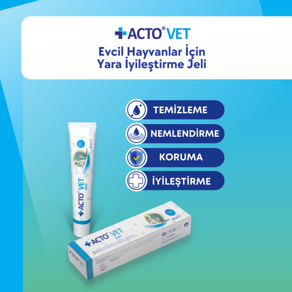 ACTO® VET GEL 50 ml Evcil Hayvan Yara Bakım Jeli