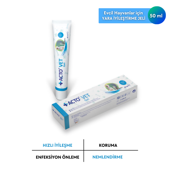 ACTO® VET GEL 50 ml Evcil Hayvan Yara Bakım Jeli