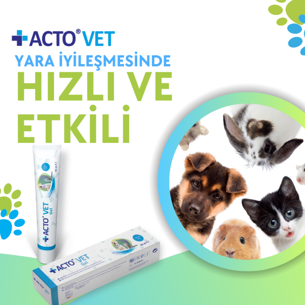 ACTO® VET GEL 50 ml Evcil Hayvan Yara Bakım Jeli