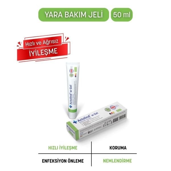 Actolind ® W Gel 50 ml | Yara İyileştirme Jeli