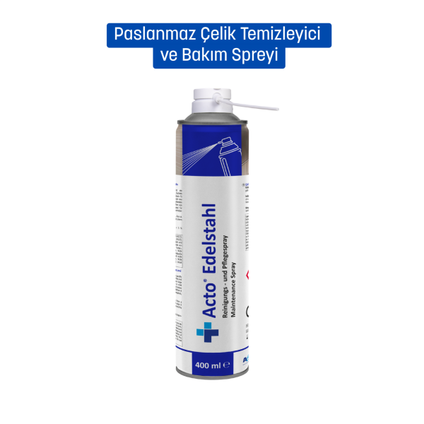 ACTO® Edelstahl Çelik Yüzeyler için Temizlik ve Bakım Spreyi 400 ml