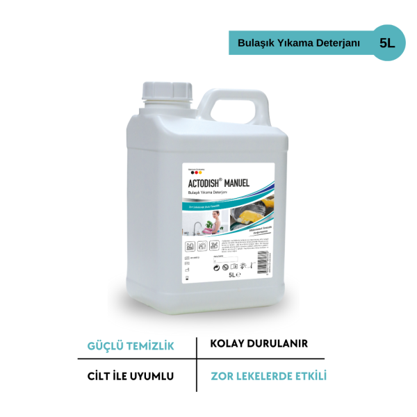 ACTODISH® MANUEL Bulaşık Deterjanı 5 Litre
