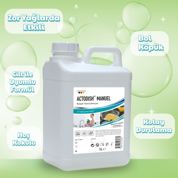 ACTODISH® MANUEL Bulaşık Deterjanı 5 Litre