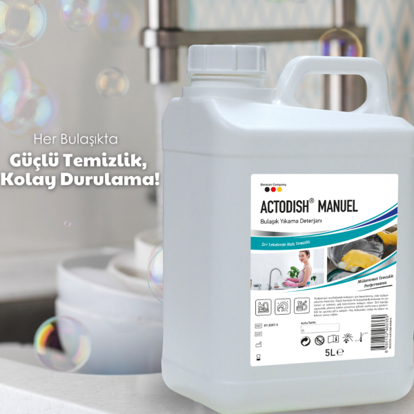 ACTODISH® MANUEL Bulaşık Deterjanı 5 Litre