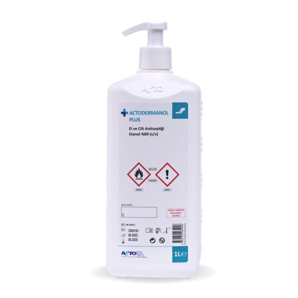 ACTODERMANOL® PLUS 1 L (El ve Cilt Antiseptiği %89 (v/v) Etanol)