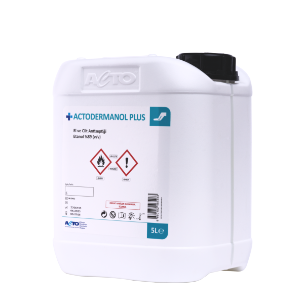 ACTODERMANOL® PLUS 5 L (El ve Cilt Antiseptiği %89 (v/v) Etanol)