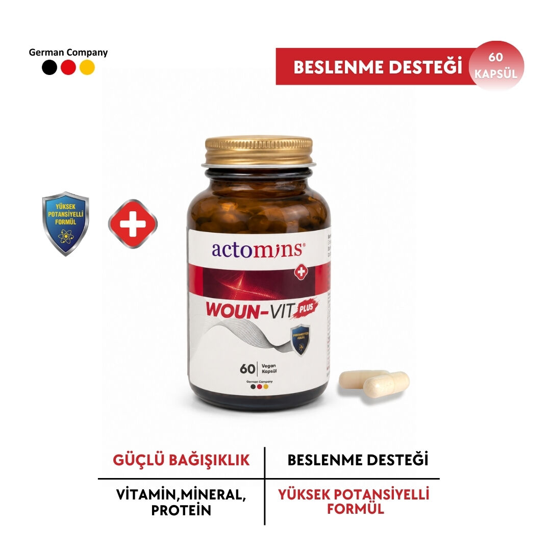 Actomins® Woun-Vit Plus | Beslenme Desteği 60 Kapsül
