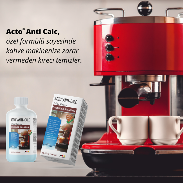 ACTO® ANTI-CALC  500 ml Kahve Makinası Kireç Çözücü