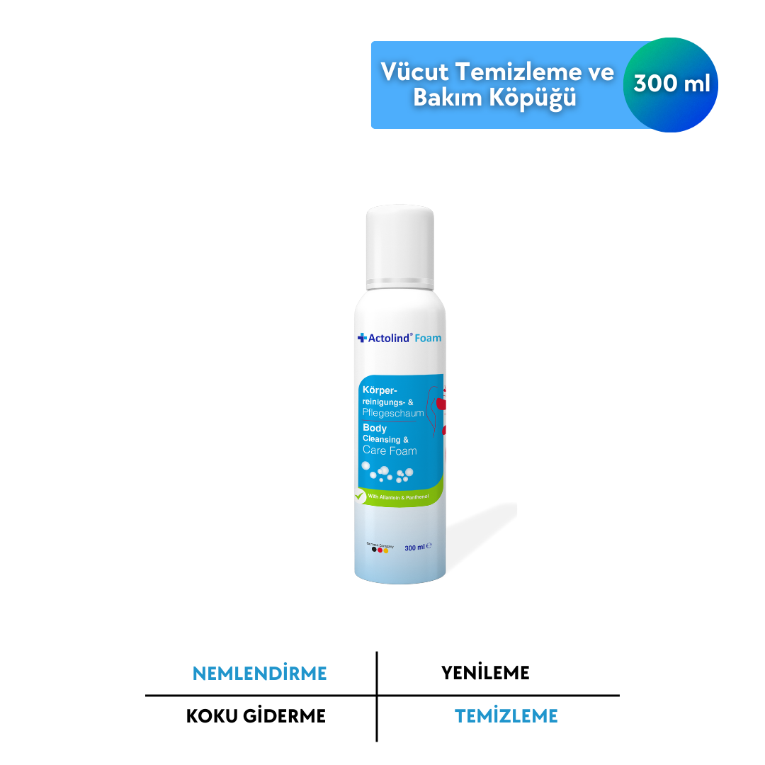 Actolind ® Foam 300 ml Vücut Temizleme Köpüğü