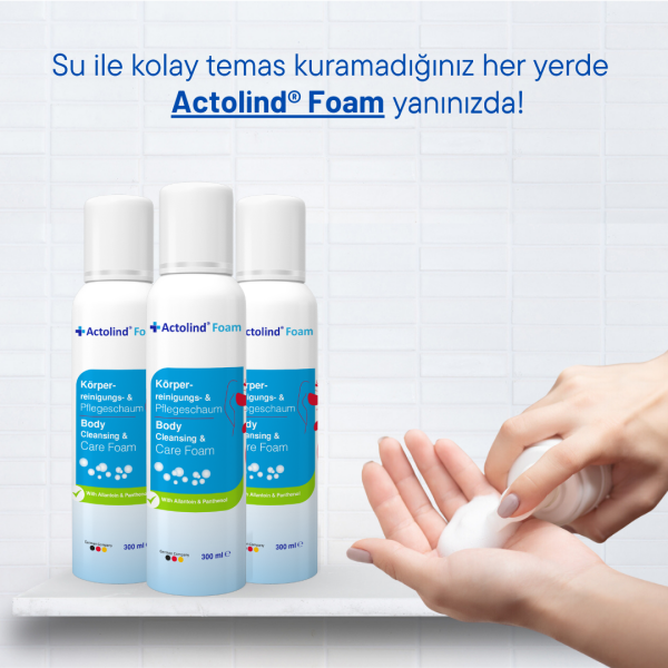 Actolind ® Foam 300 ml Vücut Temizleme Köpüğü