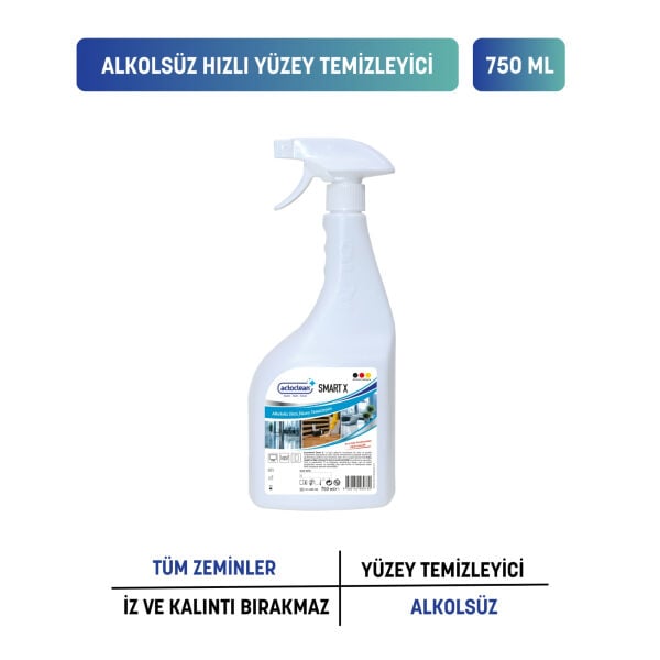 Actoclean® Smart X Alkolsüz Hızlı Yüzey Temizleyici 750 ml
