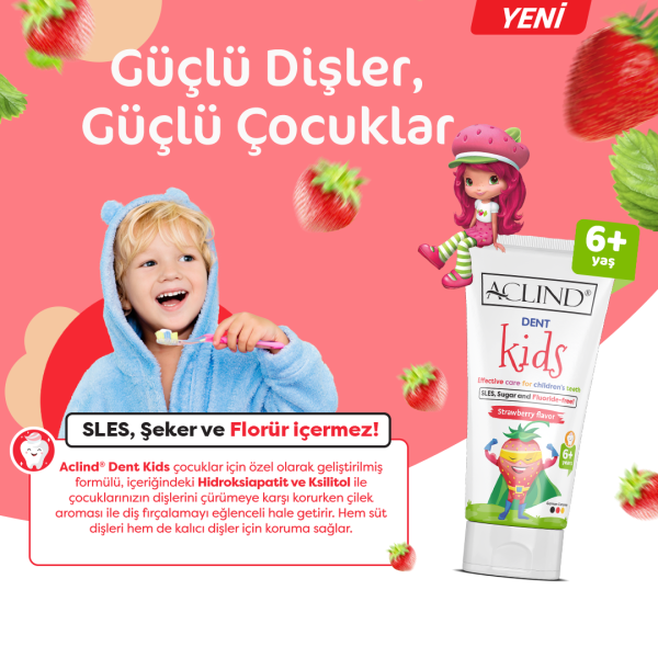 Aclind Dent Kids 75 ml | Çocuklar İçin Etkili Diş Bakımı