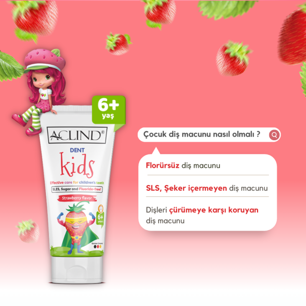 Aclind Dent Kids 15 ml | Çocuklar İçin Etkili Diş Bakımı