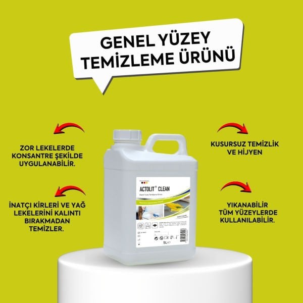 ACTOLIT® CLEAN 5 Litre Genel Yüzey Temizleme Ürünü