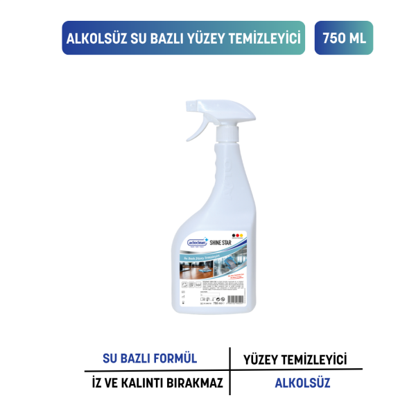 Actoclean® Shine Star Çok Amaçlı Su Bazlı Yüzey Temizleyici 750 ml