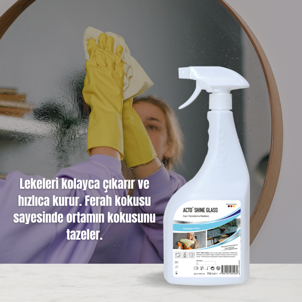 ACTO® SHINE GLASS 750 ml Cam Temizleme Maddesi