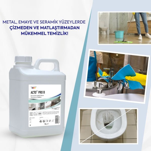 ACTO® PRO B 5 Litre Konsantre Asidik Banyo Temizleme Maddesi