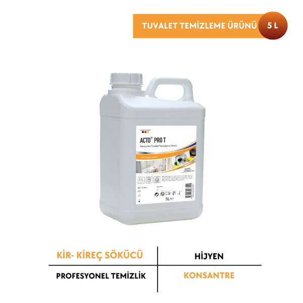 ACTO® PRO T 5 Litre Konsantre Tuvalet Temizleme Ürünü