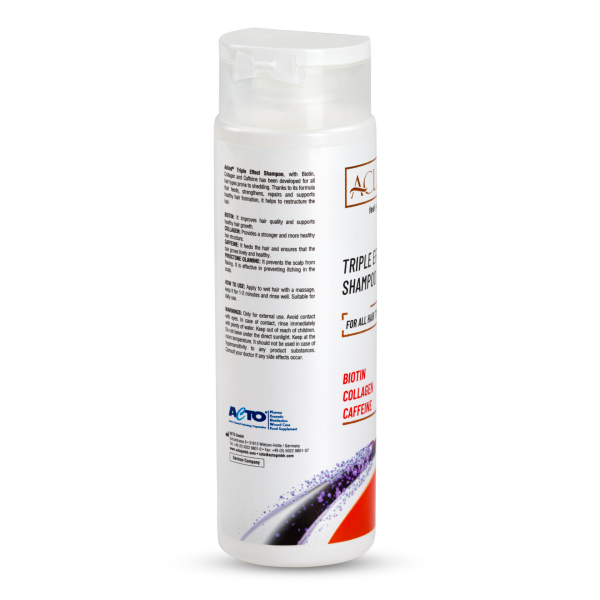 Aclind Triple Effect Shampoo / Saç Dökülmesine Karşı Şampuan 250 ml •⁠  ⁠BIOTIN • COLLAGEN • CAFFEINE