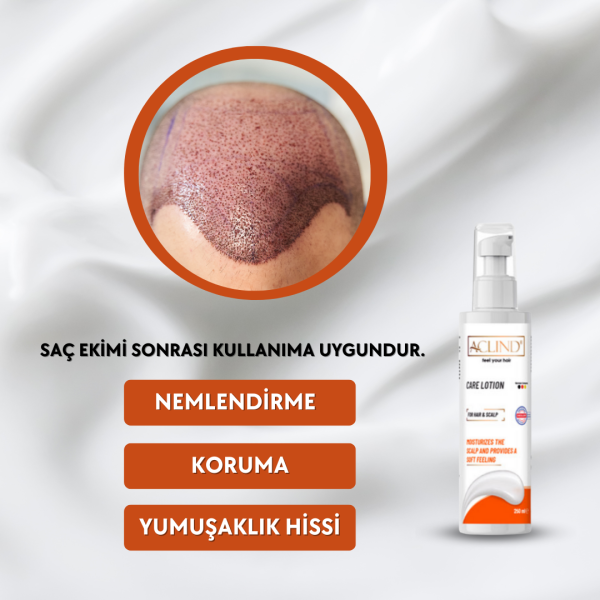 Aclind Care Lotion / Saç Ekimi Sonrası Saç Derisini Nemlendirme Losyonu