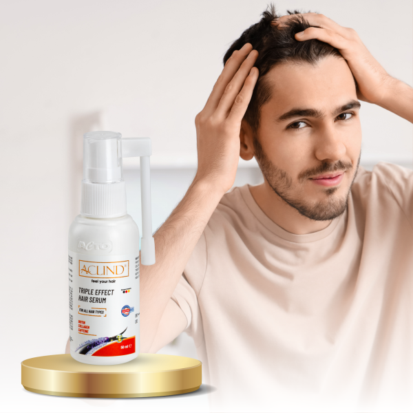 Aclind Tripple Effect Serum / Saç Dökülmesine Karşı Serum• BIOTIN • COLLAGEN • CAFFEINE 50 ml