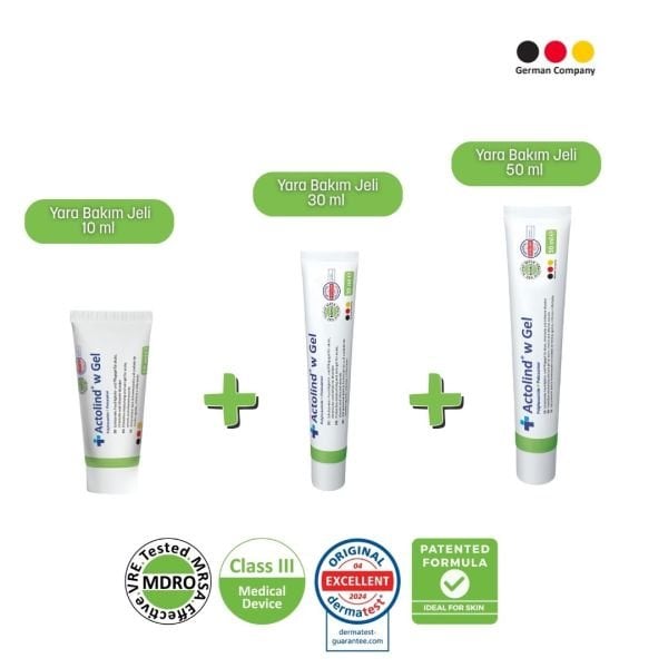 ACTOLIND® w GEL 10 ml + 30 ml + 50 ml Yara İyileştirme Jeli