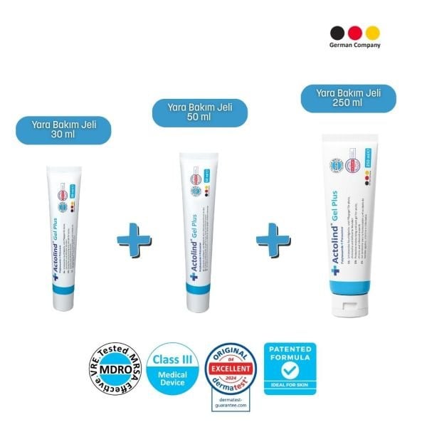 ACTOLIND® Gel Plus 30 ml + 50 ml + 250 ml Yara Bakım Jeli
