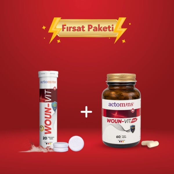 Actomins Woun-Vit + Woun-Vit Plus | Beslenme Desteği