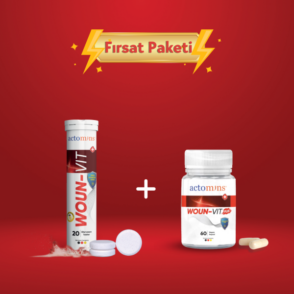 Actomins Woun-Vit + Woun-Vit Plus | Beslenme Desteği