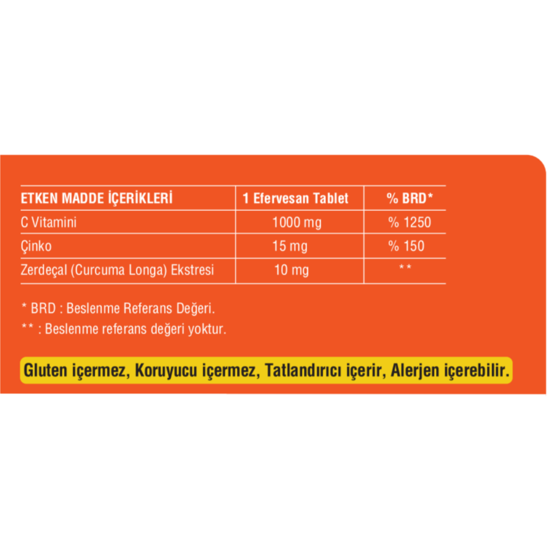 ACTO® VIT | C Vitamini, Çinko ve Zerdeçal Ekstresi 15 Efervesan Tablet