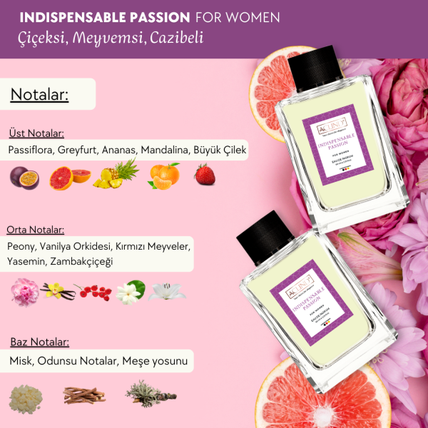 ACLIND® INDISPENSABLE PASSION For Women | EAU DE PARFUM | Kadın Parfüm