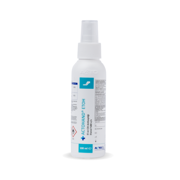 ACTOHAND® ETOH 100 ML El ve Cilt Antiseptiği - Etanol 80%