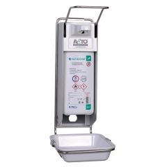 Çelik Dispenser Tip 1 Tepsili + El ve Cilt Antiseptiği 1 L