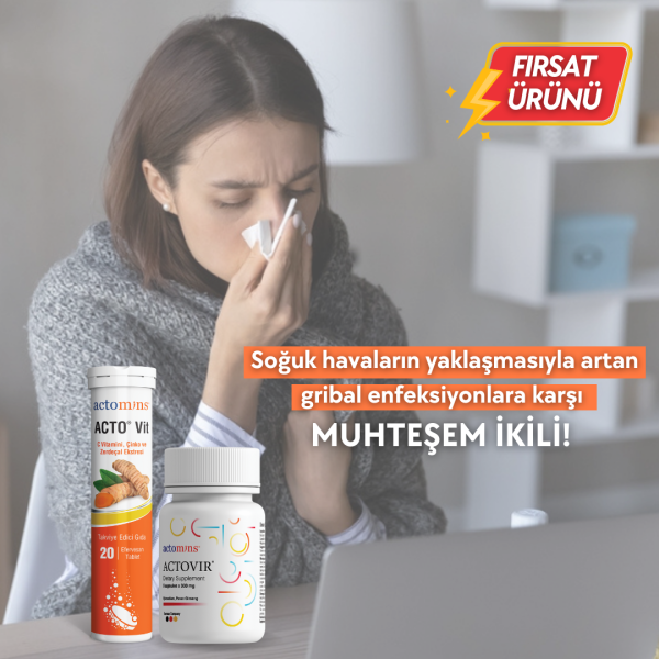 ACTOVIR® Gıda Takviyesi + ACTO® VIT Bağışıklık Güçlendirici Vitamin Seti