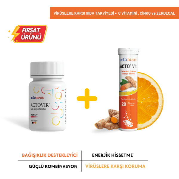 ACTOVIR® Gıda Takviyesi + ACTO® VIT Bağışıklık Güçlendirici Vitamin Seti