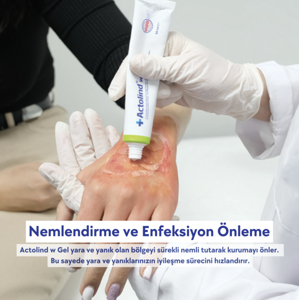 Actolind® W Gel – Yara Bakım Jeli | Akut, Kronik ve Enfekte Yaralar & Yanıklar İçin - Toptan Satış 50 ml