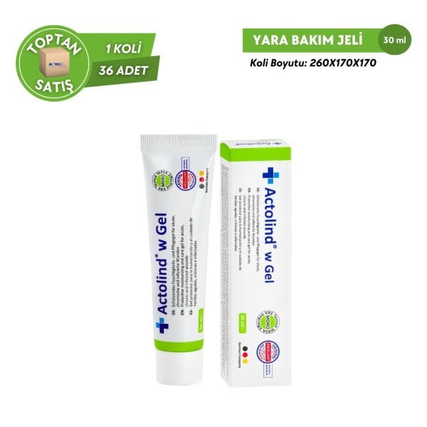 Actolind® W Gel – Yara Bakım Jeli | Akut, Kronik ve Enfekte Yaralar & Yanıklar İçin - Toptan Satış 30 ml