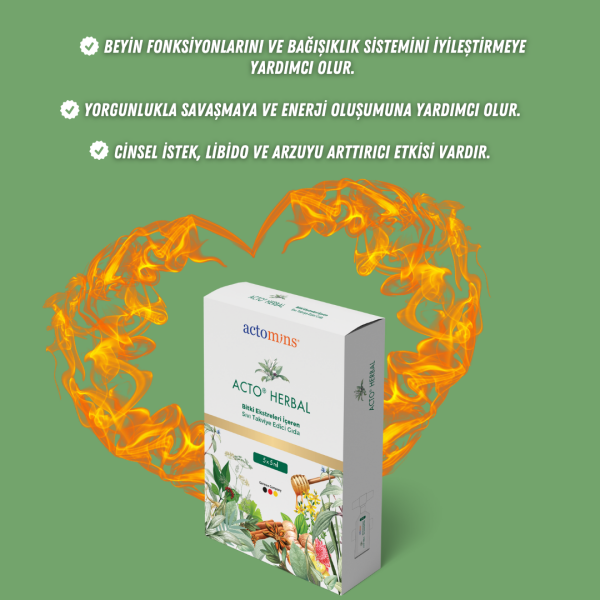 ACTO® HERBAL | Bitki Ekstre Özlü Takviye Edici Gıda Ginseng & Ballı