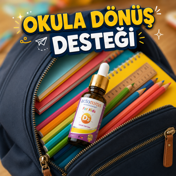ACTOMINS® D3 PLUS K2 | Vitamin D3 & K2 ve Vitamin E İçeren Sıvı Gıda